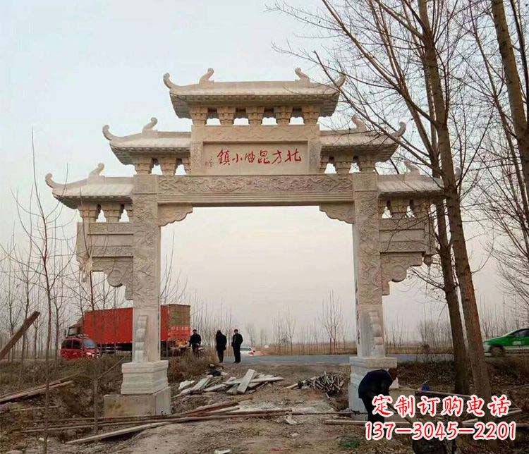 湖州大理石牌坊石雕