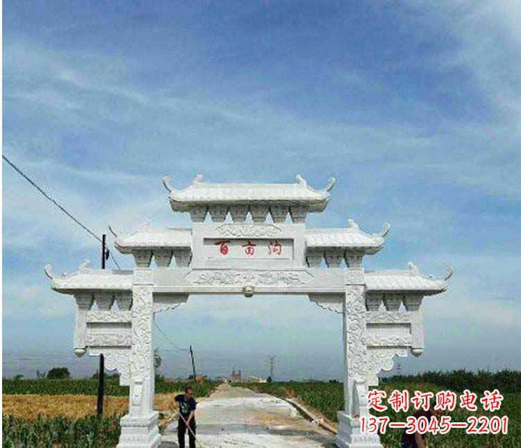 湖州西方风格石牌坊石雕