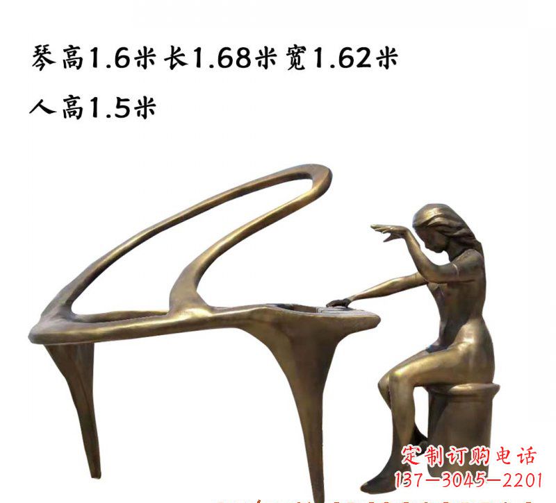 湖州钢琴铜雕传承艺术美的巅峰之作