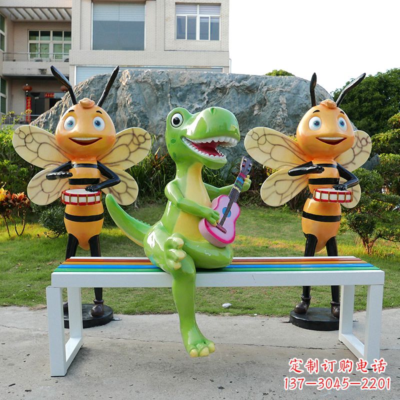 湖州吉他恐龙雕塑