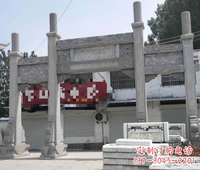 湖州道路大理石牌坊