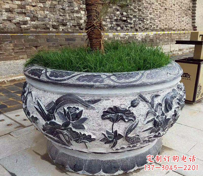 湖州精美花盆雕塑,点亮你的道路景观