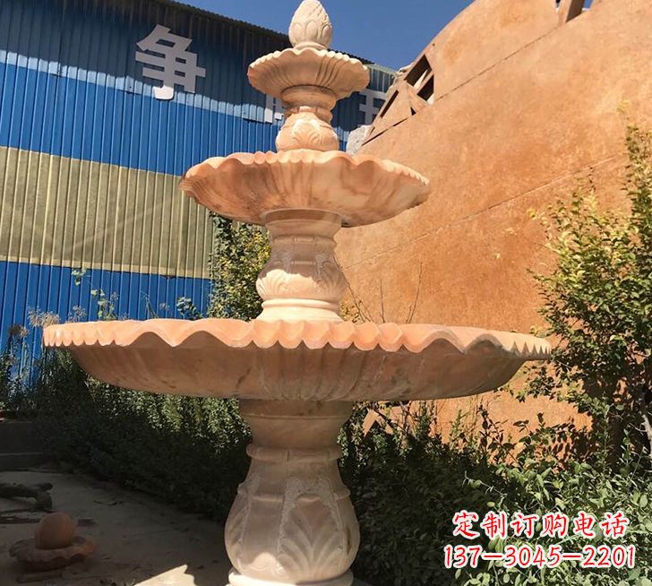 湖州跌水盆喷泉石雕——精美的喷泉雕塑