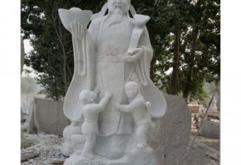 湖州大理石财神雕塑——守护家庭繁荣