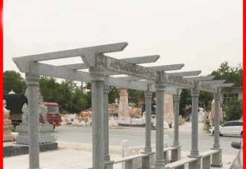 湖州大理石公园石雕长廊高端定制雕塑