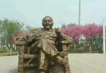 湖州中领雕塑邓小平坐式铜雕