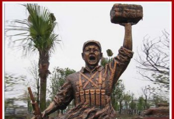 湖州董存瑞英雄模范铜雕——艺术之美的匠心细作