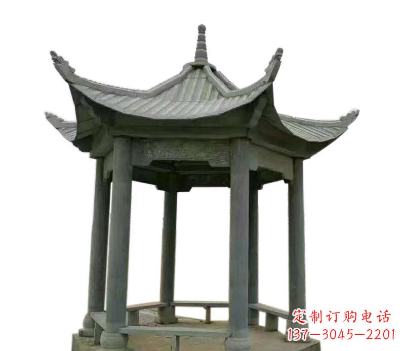 湖州仿古石雕凉亭