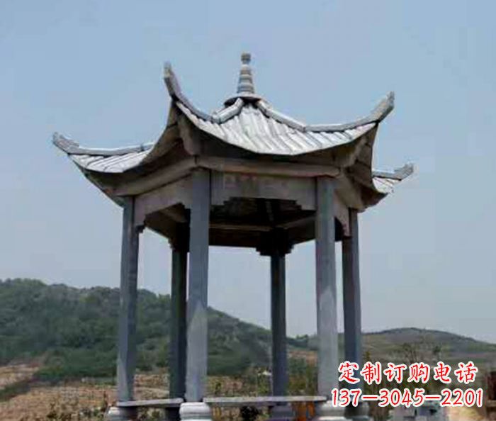 湖州仿古石雕凉亭