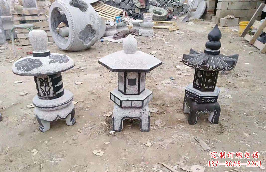 湖州传统仿古石灯雕塑