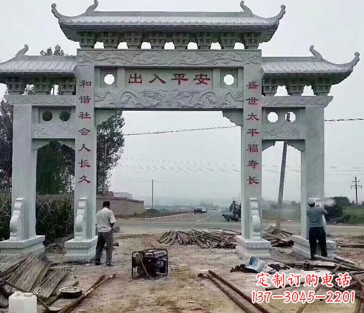 湖州仿古石牌坊石雕