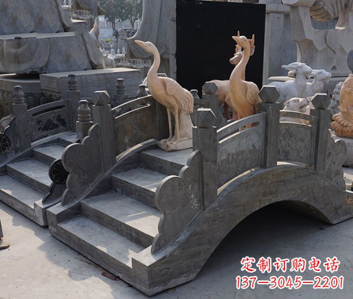 湖州精致石制仿古拱桥雕塑