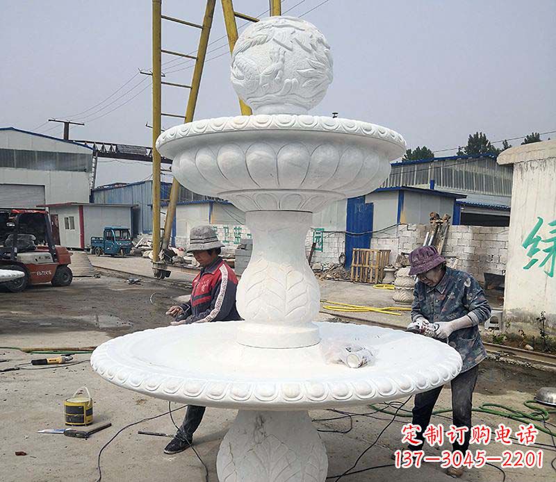 湖州风水球喷泉石雕塑