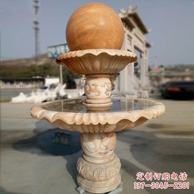 湖州精致的风水球石雕塑