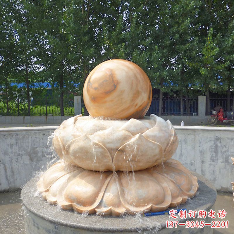湖州高档石制风水球雕塑让您的空间充满风水之力