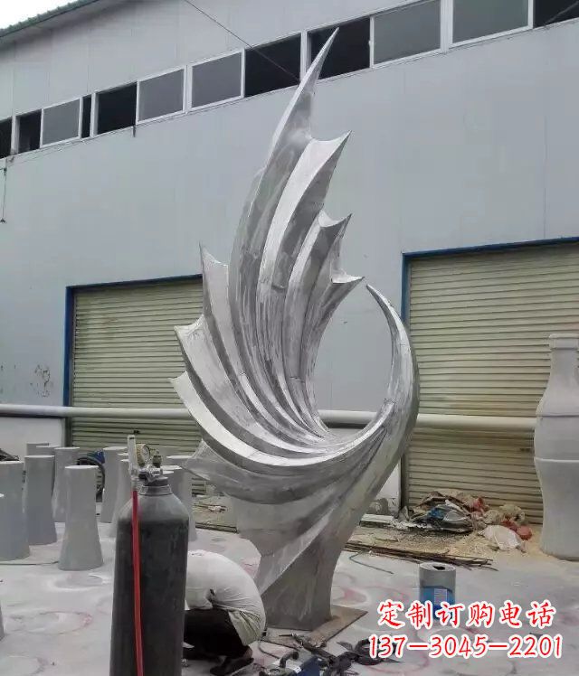 湖州 不锈钢凤凰抽象雕塑