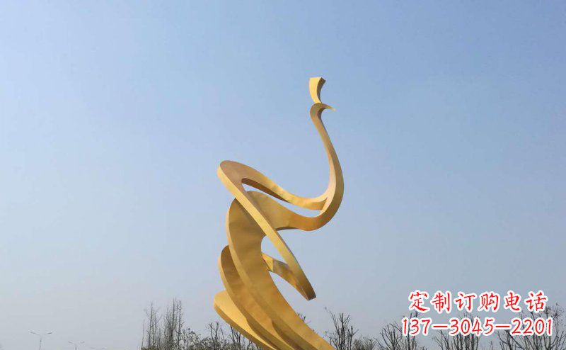湖州抽象凤凰不锈钢雕塑