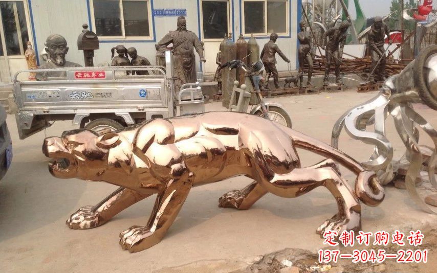 湖州中领雕塑出品不锈钢动物雕塑