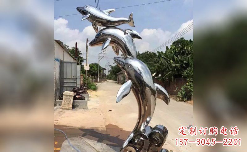 湖州产品名称优雅海豚雕塑