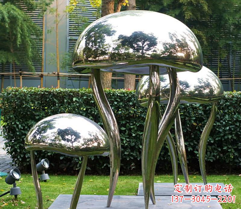 湖州艺术水母不锈钢雕塑