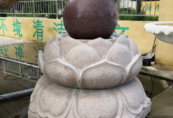 湖州金色彩绘风水球雕塑