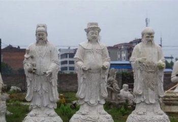 湖州福禄寿神像石雕