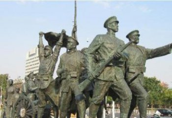 湖州纪念革命先烈的战士雕塑