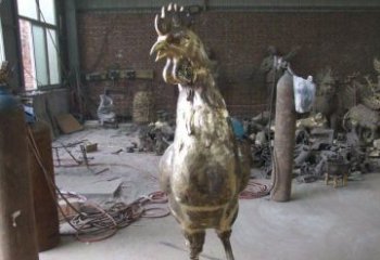 湖州雕刻公鸡铜雕，铸就艺术之美