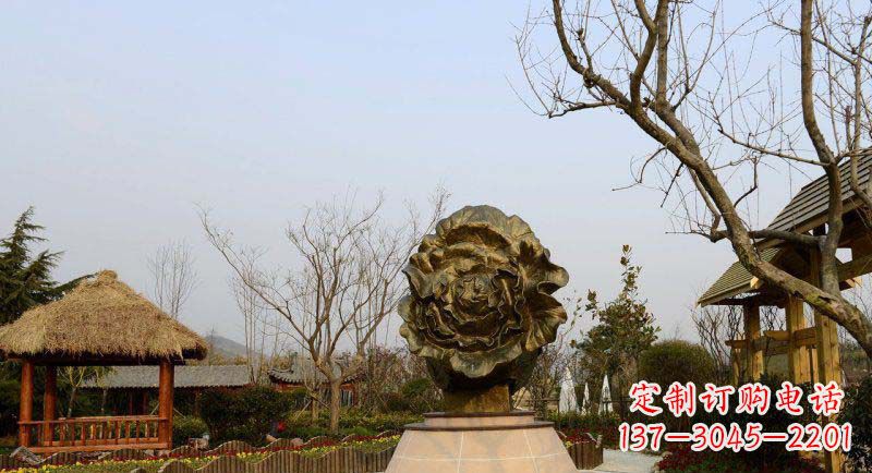 湖州公园大白菜景观铜雕