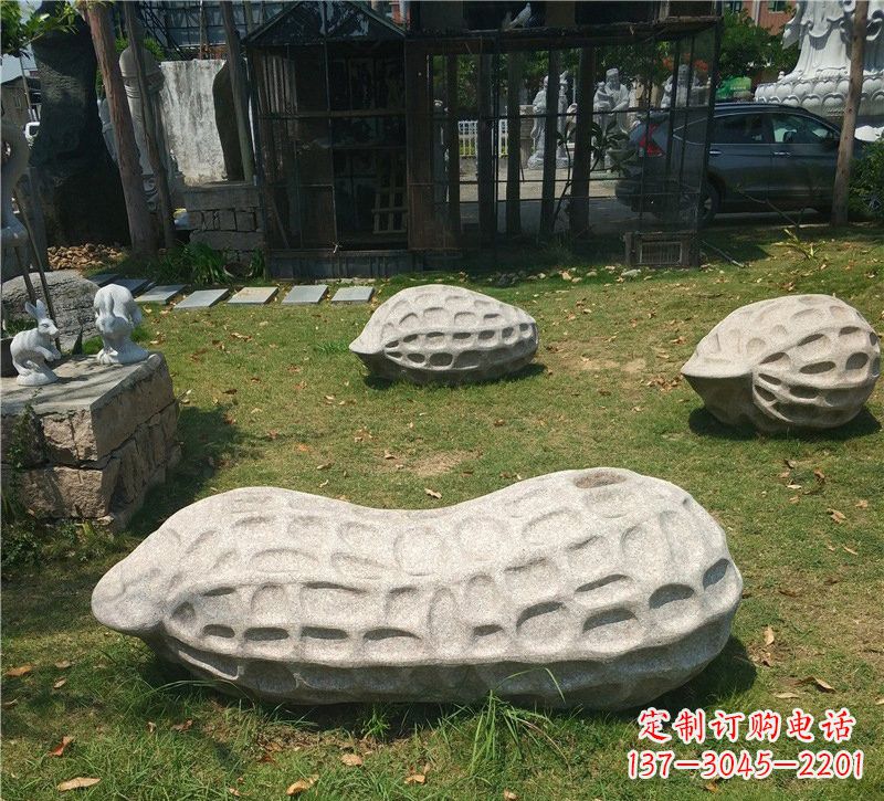 湖州精美大理石花生雕塑