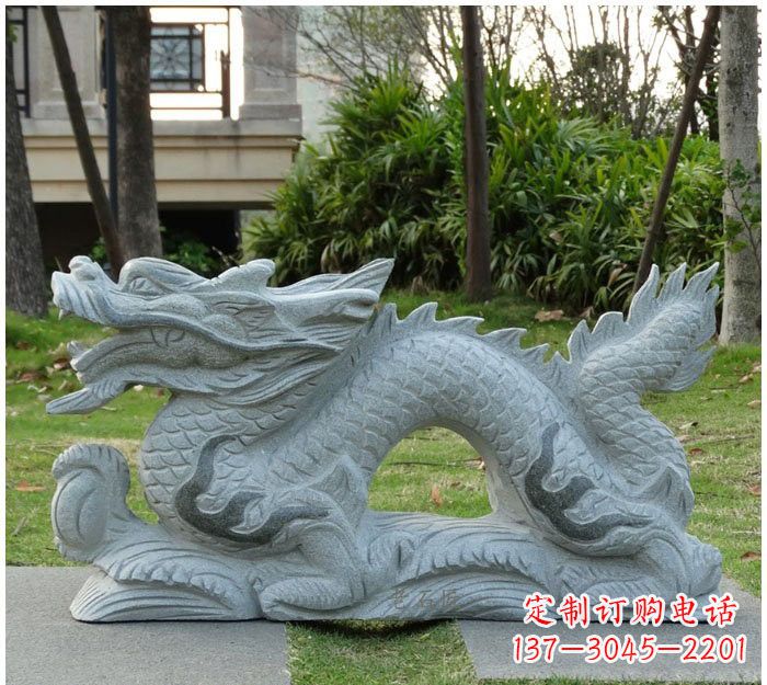 湖州精美雕刻的大理石龙雕塑