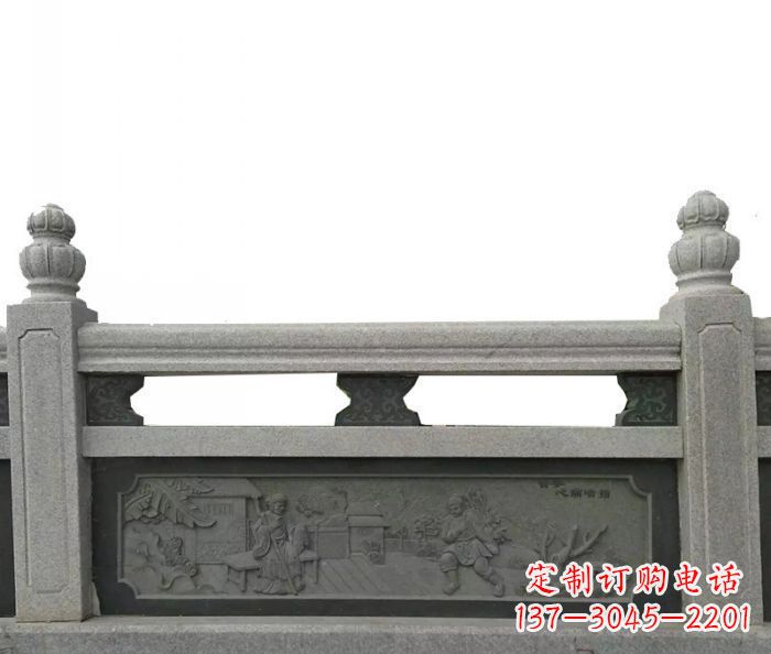 湖州中领雕塑艺术品-公园仿古石雕栏板