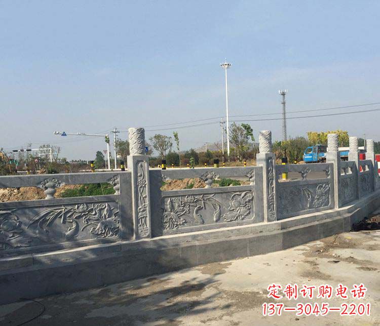 湖州风格各异的精美公园仿古石栏板雕塑