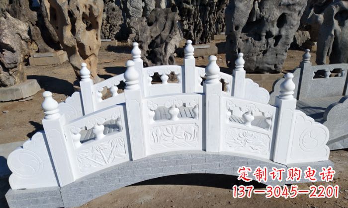 湖州手工雕刻的汉白玉拱桥雕塑