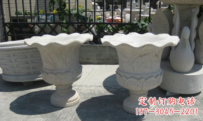 湖州大理石花盆雕塑