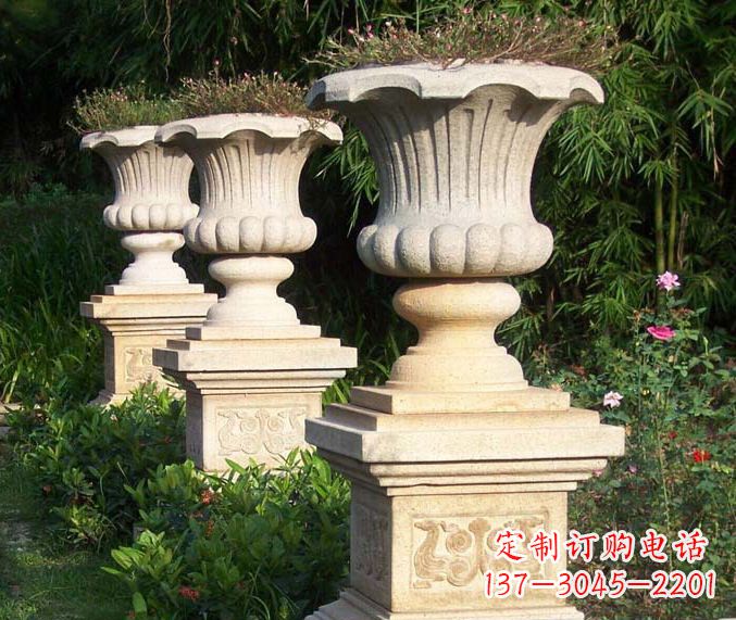 湖州高质量大理石花盆石雕