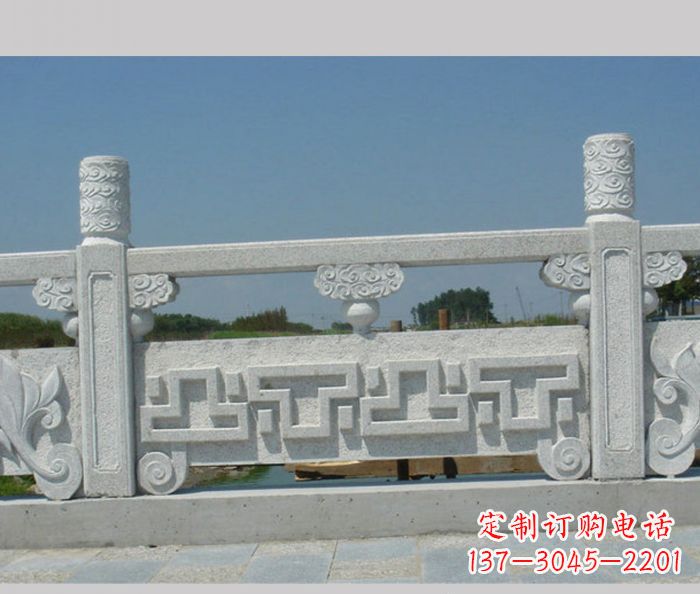 湖州公园景观大理石栏板雕塑