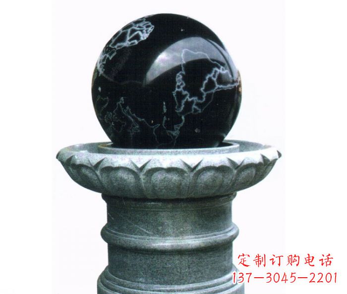 湖州风水球喷泉石雕——营造悠然自在的公园氛围