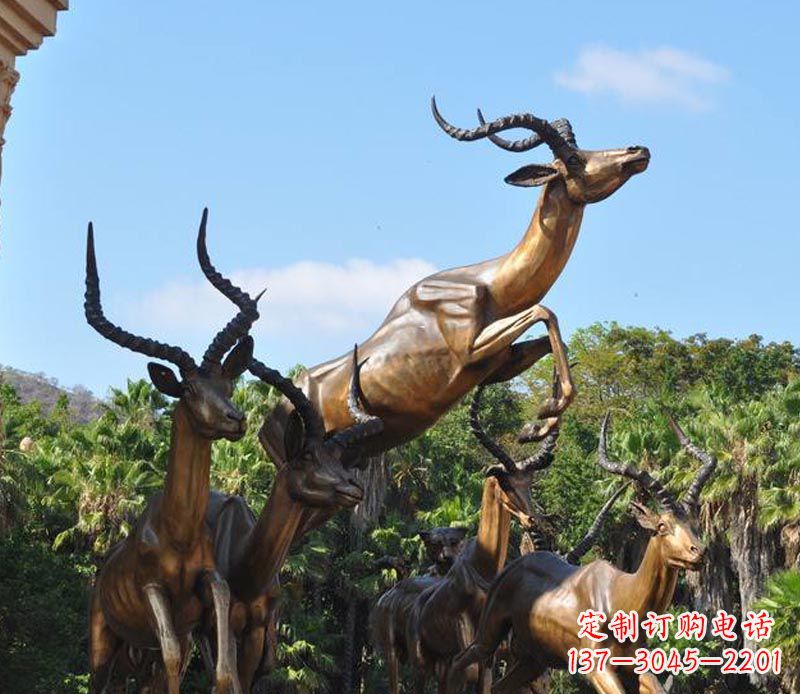 湖州立体雕塑——羚羊奔跑