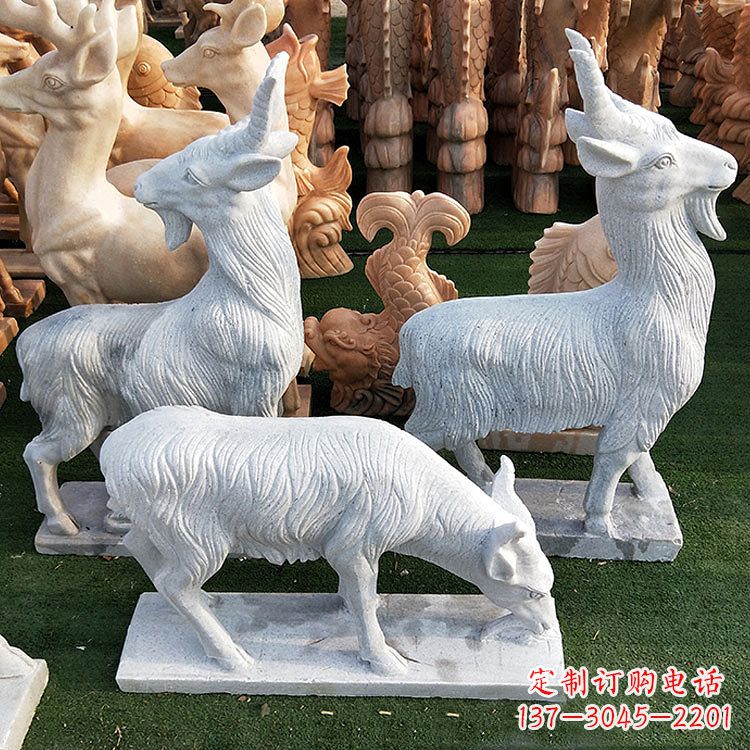 湖州精美白玉石动物雕塑