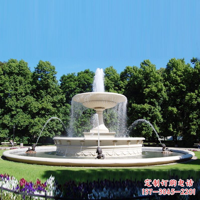 湖州公园园林大型欧式石雕喷泉