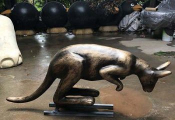 湖州中领雕塑袋鼠铜雕