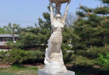 湖州中领雕塑传奇女娲石雕雕塑