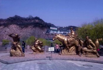 湖州精美铜雕唐僧师徒小品