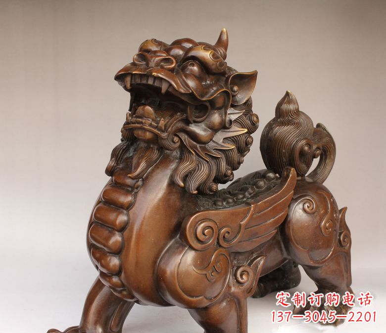 湖州古代神兽貔貅铜雕
