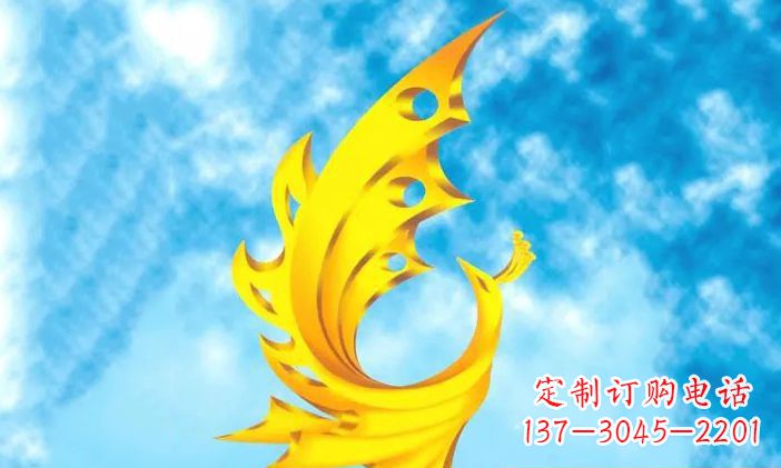 湖州中领雕塑-不锈钢凤凰雕塑
