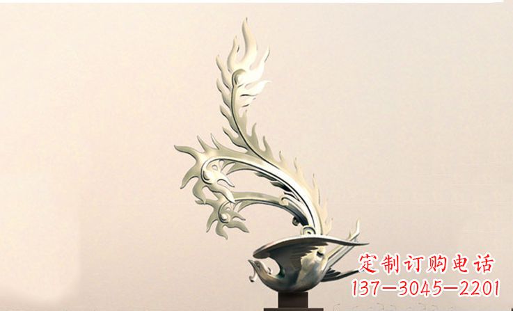 湖州精致的不锈钢凤凰雕塑
