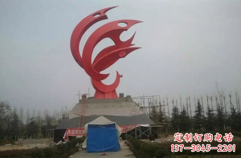 湖州优雅精致的不锈钢凤凰雕塑