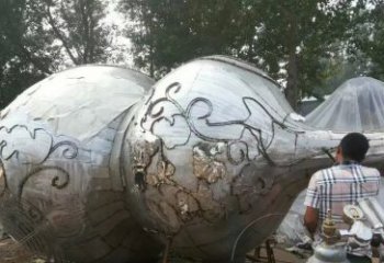 湖州分外精美的不锈钢葫芦雕塑
