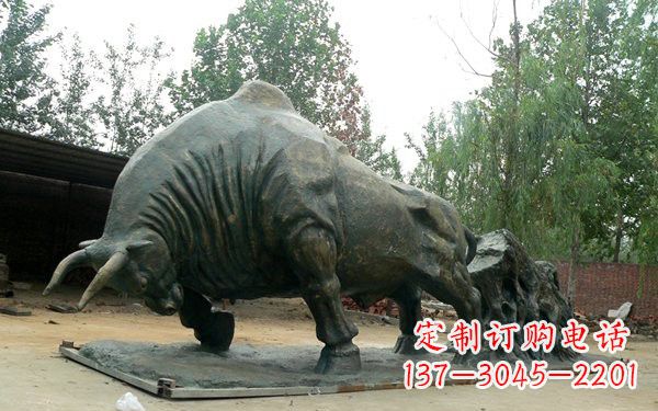 湖州新中国拓荒牛铜雕，传承中国传统文化